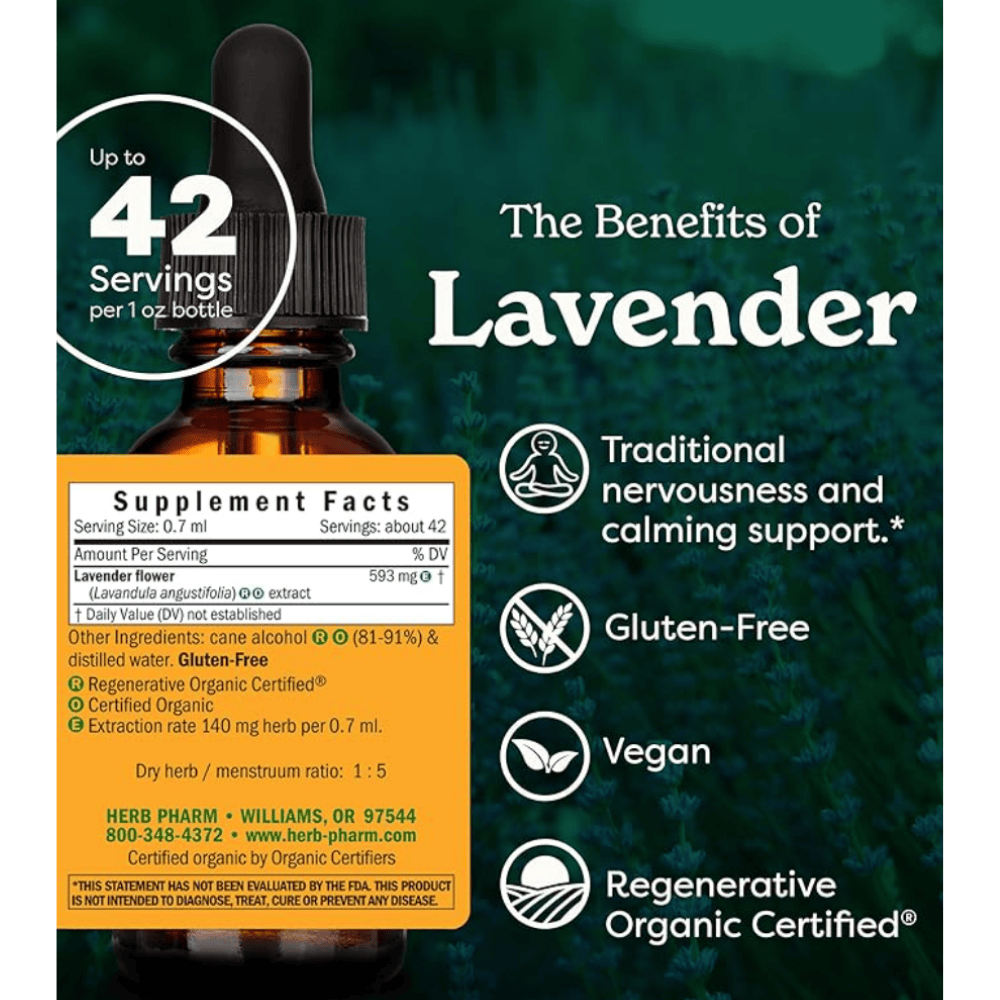 Herb Pharm Lavender 30ml Regenerative Organic Certified®